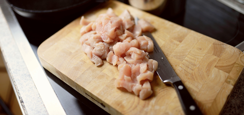 Geschnittenes Fleisch 